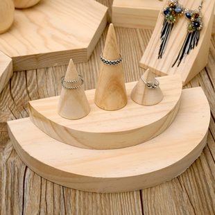 Wooden Jewelry Display Holder
